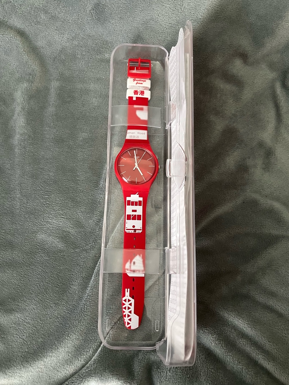 Swatch Watch New Gent Flower Bay Destination 2017 Hong Kong SUOZ232 RARE - Picture 2 of 12